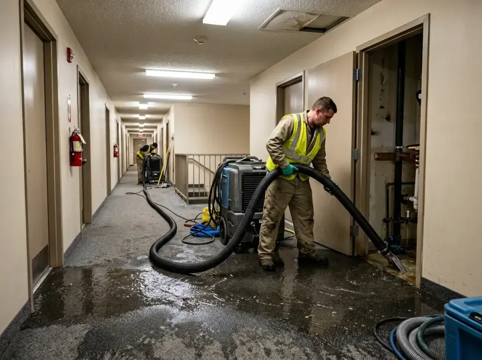 multi-unit-apartment-hallway-f-005 — frequently asked questions, Emergency Burst Pipe Water Extraction & Removal in Justin,…